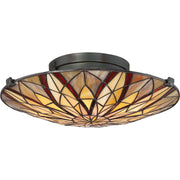 Quoizel TFVY1400VA Victory Two Light Flush Mount, Valiant Bronze Main Image.jpg
