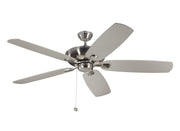 Generation Lighting 5CSM60BS Colony 60"Ceiling Fan, Brushed Steel Main Image.jpg