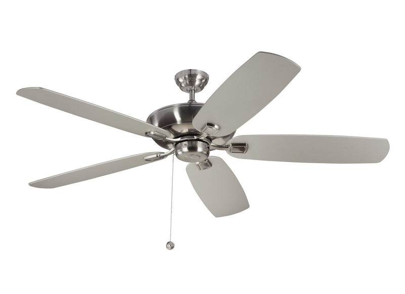 Generation Lighting 5CSM60BS Colony 60"Ceiling Fan, Brushed Steel Main Image.jpg