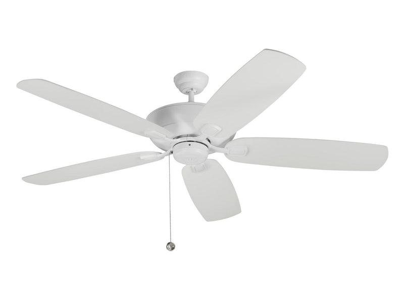 Generation Lighting 5CSM60RZW Colony 60"Ceiling Fan, Matte White Main Image.jpg