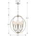 Crystorama 2247-PN Sylvan Five Light Chandelier Polished Nickel Alternate Image 2.jpg