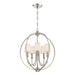 Crystorama 2247-PN Sylvan Five Light Chandelier Polished Nickel Main Image.jpg