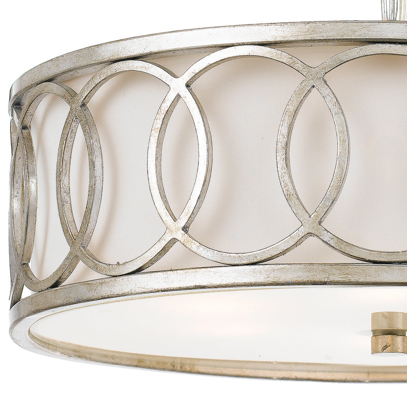 Crystorama 287-SA Graham Six Light Chandelier Antique Silver Alternate Image 2.jpg