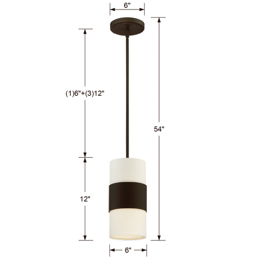 Crystorama 290-DB Grayson One Light Pendant Dark Bronze Alternate Image.jpg