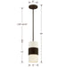 Crystorama 290-DB Grayson One Light Pendant Dark Bronze Alternate Image.jpg