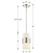 Crystorama 290-PN Grayson One Light Pendant Polished Nickel Alternate Image.jpg