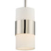 Crystorama 290-PN Grayson One Light Pendant Polished Nickel Main Image.jpg