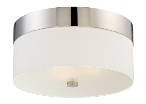 Crystorama 293-PN Grayson Three Light Flush Mount Polished Nickel Main Image.jpg