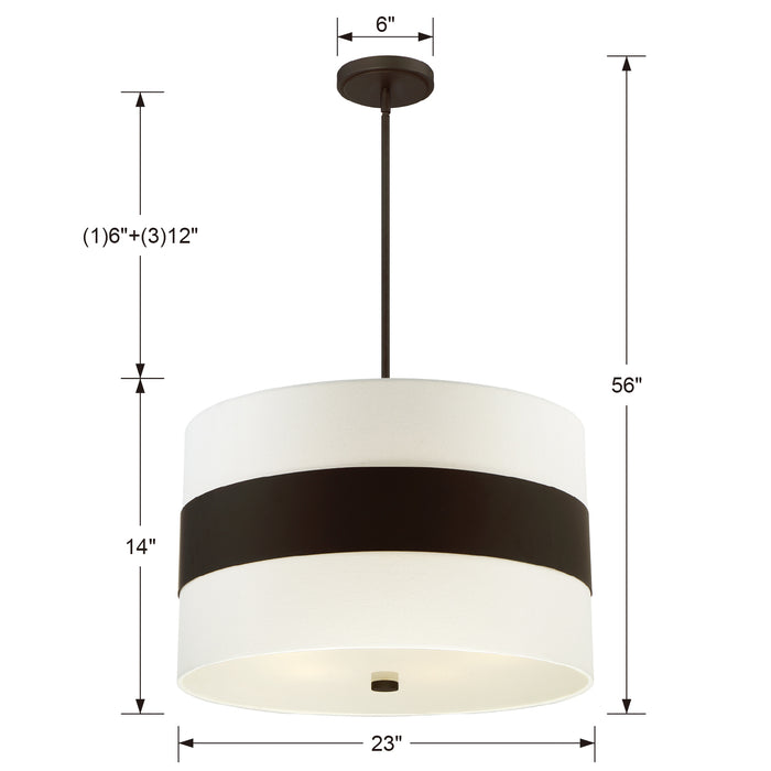 Crystorama 297-DB Grayson Five Light Chandelier Dark Bronze Alternate Image.jpg