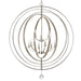Crystorama 587-SA Luna Nine Light Chandelier Antique Silver Alternate Image.jpg