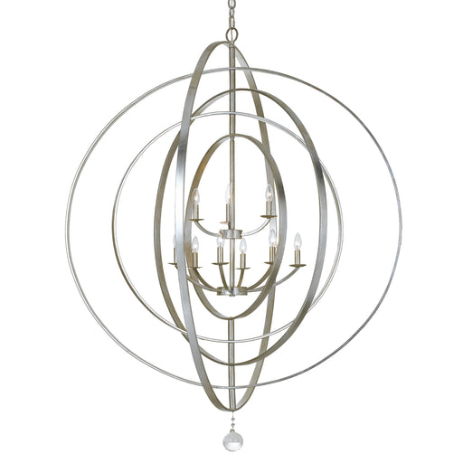 Crystorama 587-SA Luna Nine Light Chandelier Antique Silver Main Image.jpg