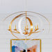 Crystorama 588-MT-GA Luna Eight Light Chandelier Matte White / Antique Gold Alternate Image.jpg