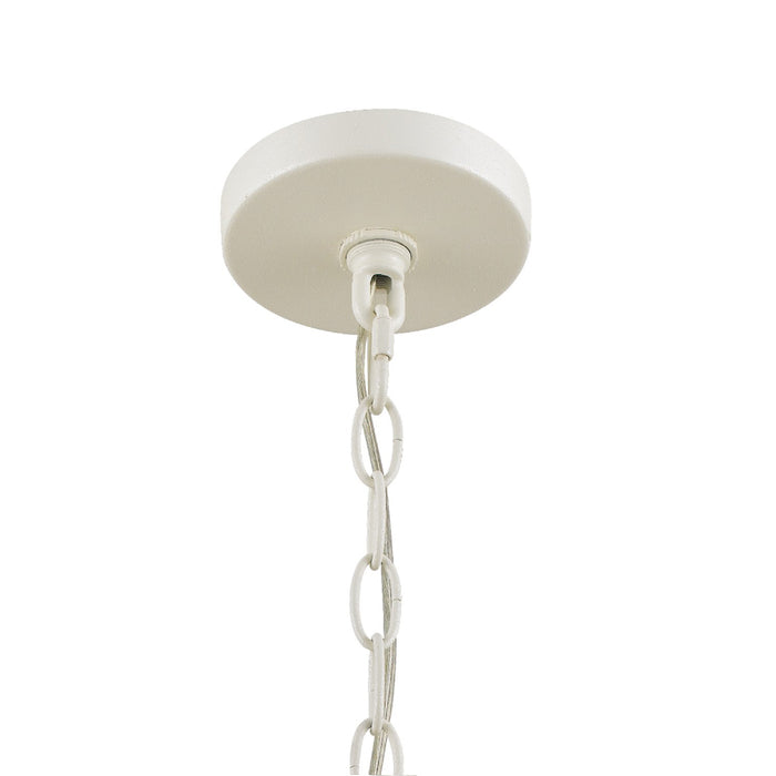 Crystorama 588-MT-GA Luna Eight Light Chandelier Matte White / Antique Gold Alternate Image 2.jpg