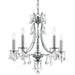 Crystorama 5935-CH-CL-MWP Cedar Five Light Mini Chandelier Polished Chrome Main Image.jpg
