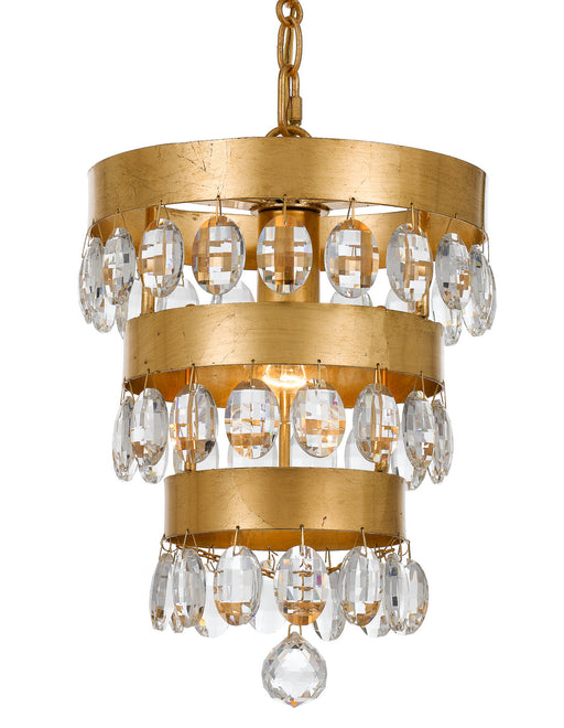 Crystorama 6103-GA Perla One Light Mini Chandelier Antique Gold Main Image.jpg