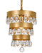 Crystorama 6103-GA Perla One Light Mini Chandelier Antique Gold Main Image.jpg