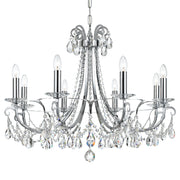 Crystorama 6828-CH-CL-MWP Othello Eight Light Chandelier Polished Chrome Main Image.jpg