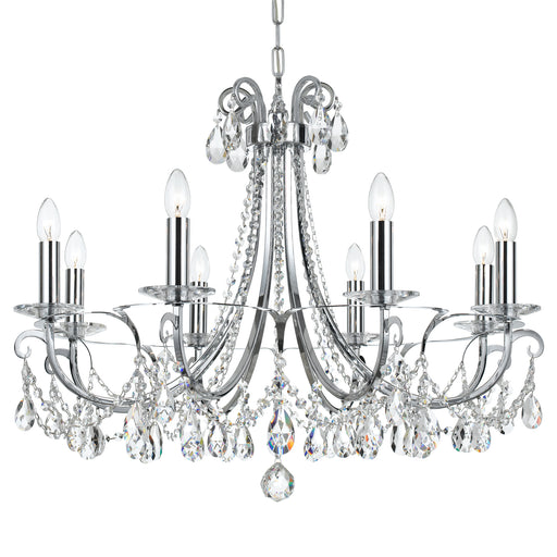 Crystorama 6828-CH-CL-MWP Othello Eight Light Chandelier Polished Chrome Main Image.jpg