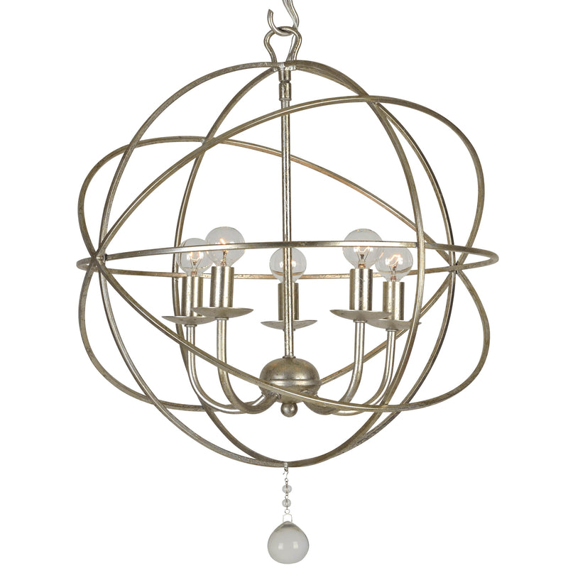 Crystorama 9224-OS Solaris Five Light Mini Chandelier Olde Silver Alternate Image.jpg