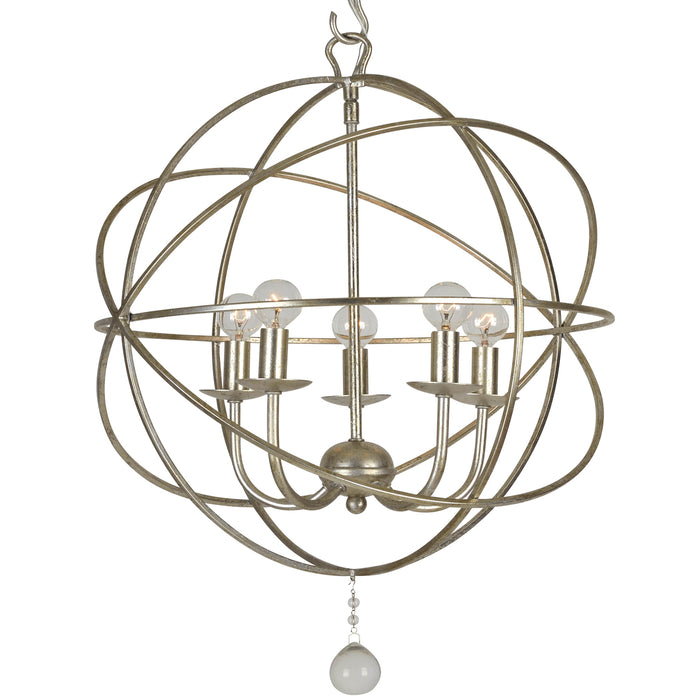 Crystorama 9224-OS Solaris Five Light Mini Chandelier Olde Silver Alternate Image.jpg