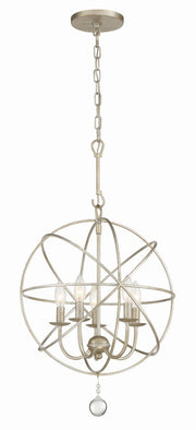 Crystorama 9224-OS Solaris Five Light Mini Chandelier Olde Silver Main Image.jpg