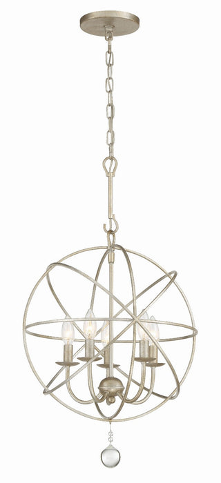 Crystorama 9224-OS Solaris Five Light Mini Chandelier Olde Silver Main Image.jpg