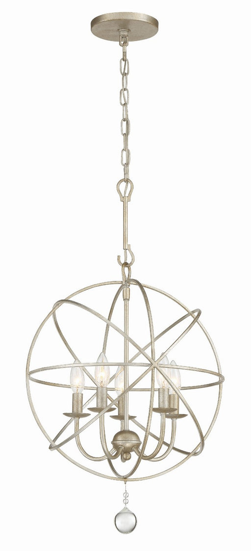 Crystorama 9224-OS Solaris Five Light Mini Chandelier Olde Silver Main Image.jpg