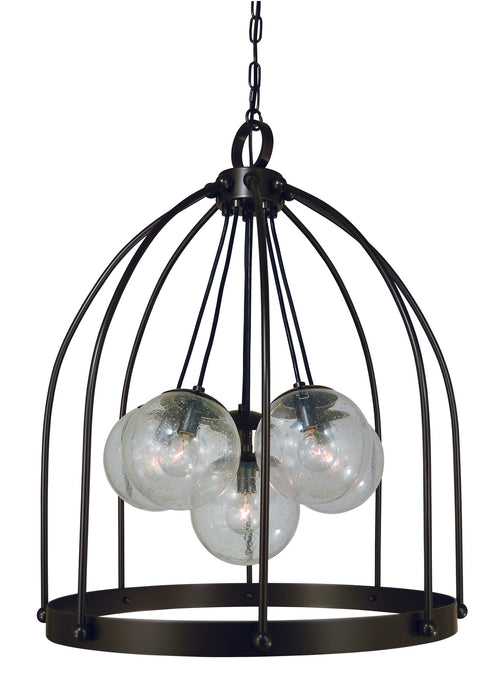 Framburg 4836 MB Jupiter Six Light Chandelier, Mahogany Bronze Main Image.jpg