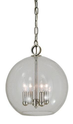 Framburg 4839 PN Jupiter Four Light Chandelier, Polished Nickel Main Image.jpg