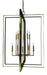 Framburg 4868 AB/MBLACK Symmetry Ten Light Foyer Chandelier, Antique Brass with Matte Black Main Image.jpg