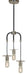 Framburg 4893 PN/MBLACK Juliette Three Light Pendant, Polished Nickel with Matte Black Main Image.jpg