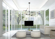 Savoy House 1-7001-12-77 12 Light Chandelier, Bronze w/Brass (3)