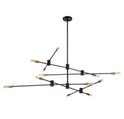 Savoy House 1-7001-12-77 12 Light Chandelier, Bronze w/Brass (5)