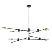 Savoy House 1-7001-12-77 12 Light Chandelier, Bronze w/Brass