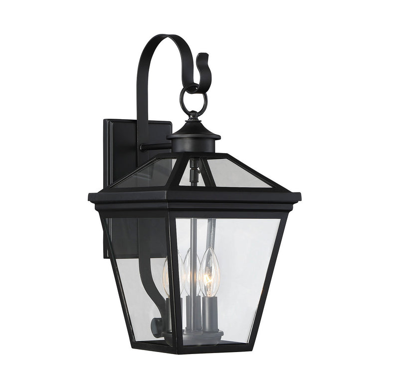 Savoy House 5-141-BK Three Light Wall Lantern, Black (2)
