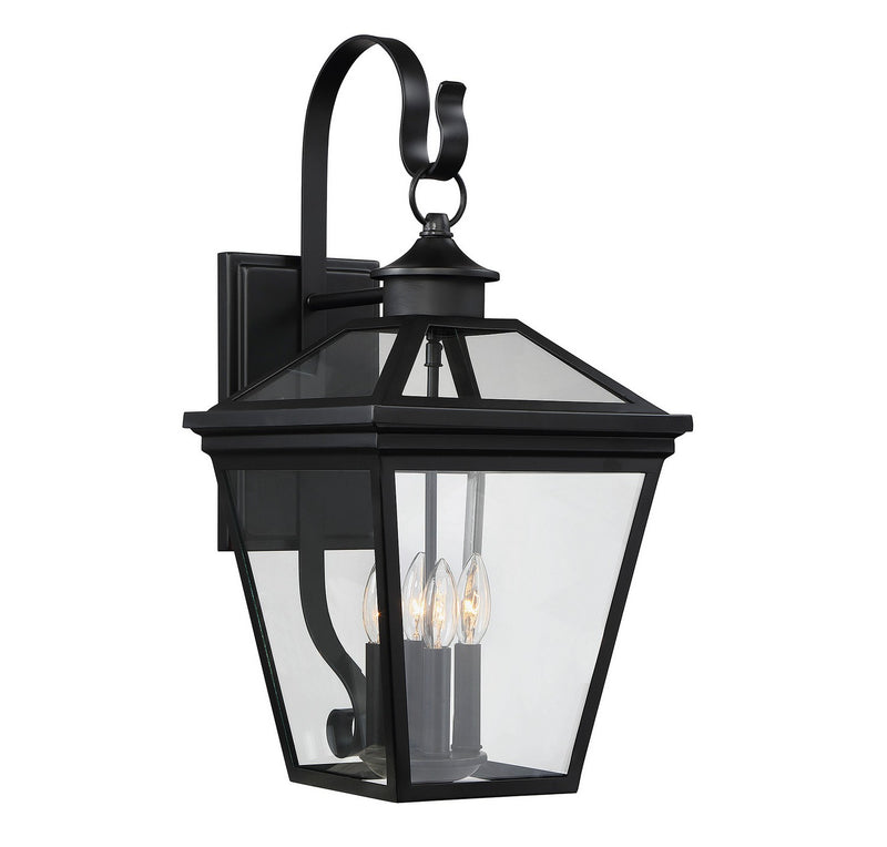 Savoy House 5-142-BK Four Light Outdoor Wall Lantern, Black (3)