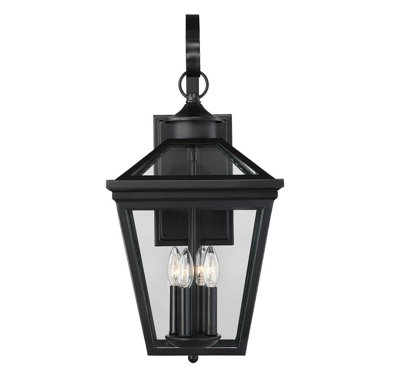 Savoy House 5-142-BK Four Light Outdoor Wall Lantern, Black (4)