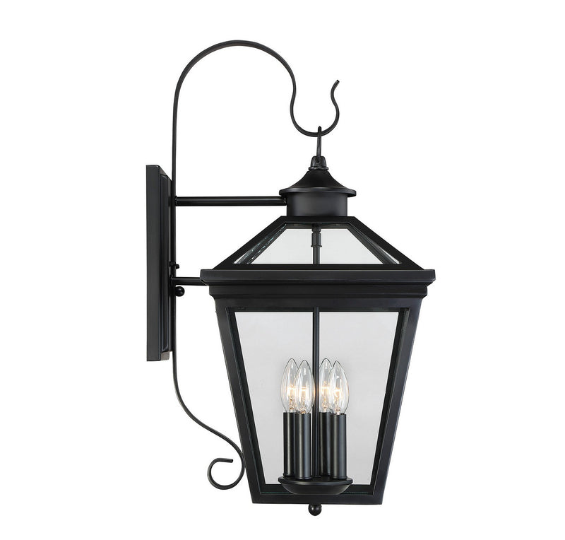 Savoy House 5-142-BK Four Light Outdoor Wall Lantern, Black (5)