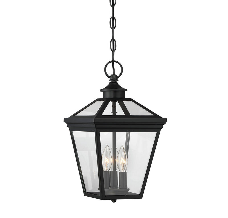 Savoy House 5-146-BK Three Light Hanging Lantern, Black (2)
