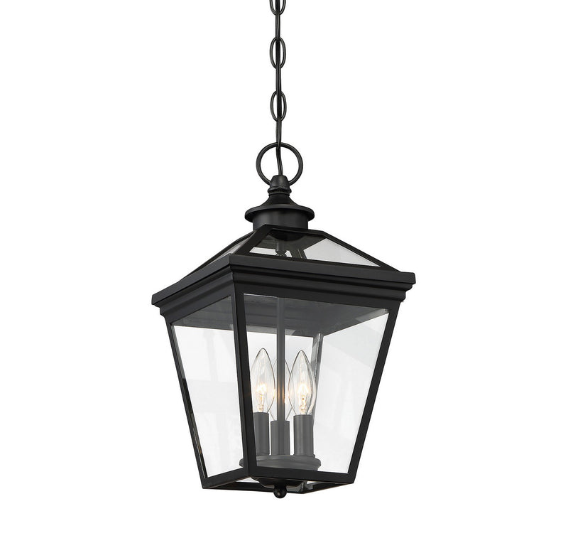 Savoy House 5-146-BK Three Light Hanging Lantern, Black (3)