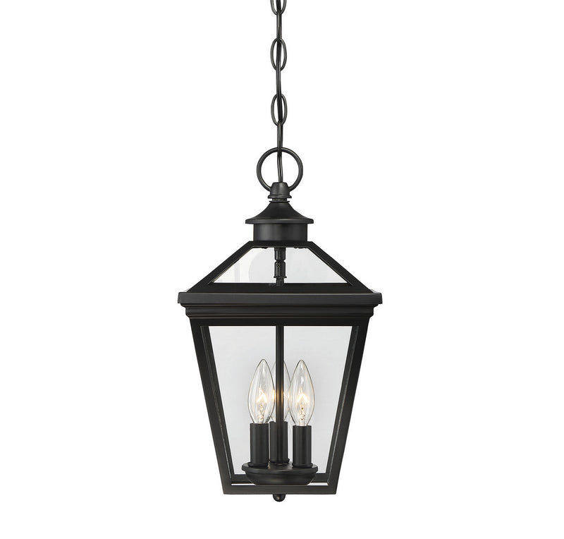 Savoy House 5-146-BK Three Light Hanging Lantern, Black