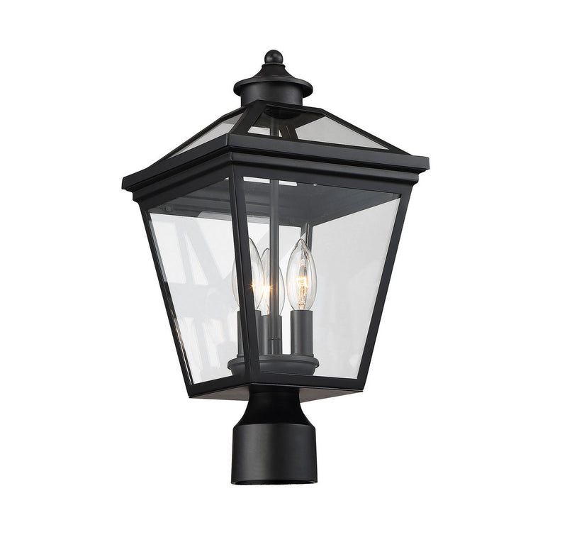 Savoy House 5-147-BK Three Light Post Lantern, Black (3)