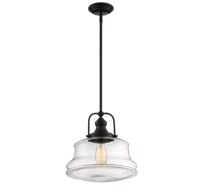 Savoy House 7-5012-1-13 One Light Pendant, English Bronze (2)