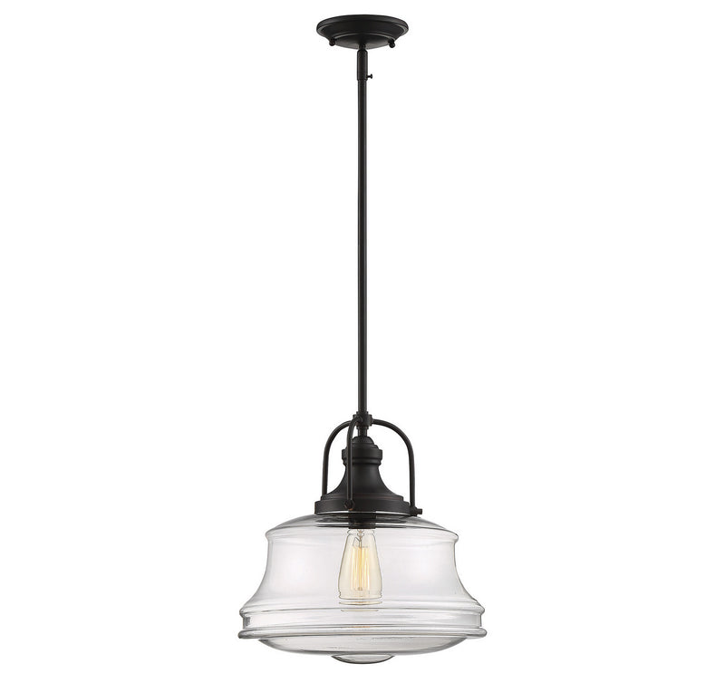 Savoy House 7-5012-1-13 One Light Pendant, English Bronze