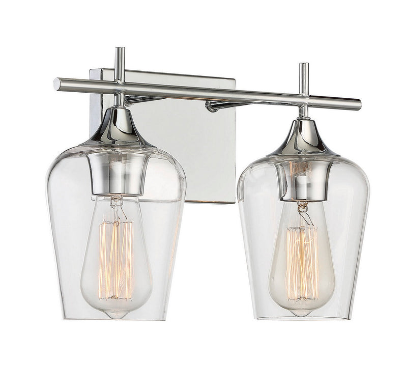 Savoy House 8-4030-2-11 Two Light Bath Bar, Polished Chrome (3)