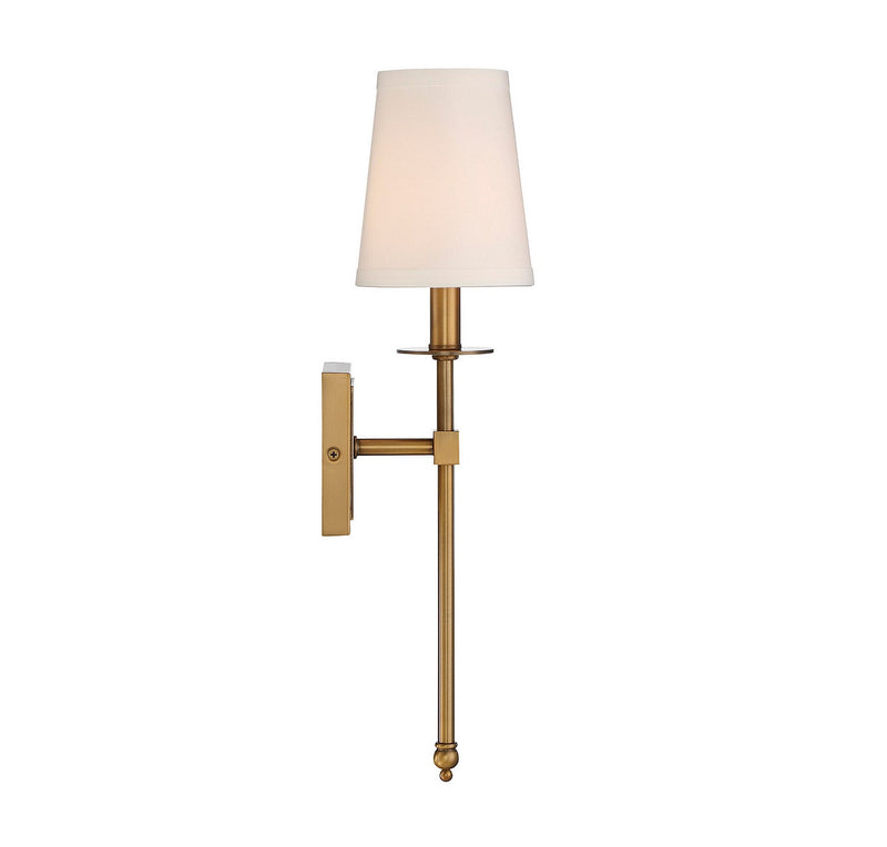 Savoy House 9-302-1-322 One Light Wall Sconce, Warm Brass (4)