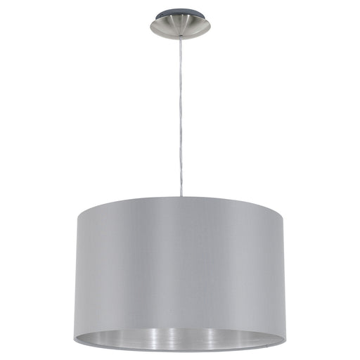 Eglo USA 31601A Maserlo One Light Pendant Satin Nickel Main Image.jpg