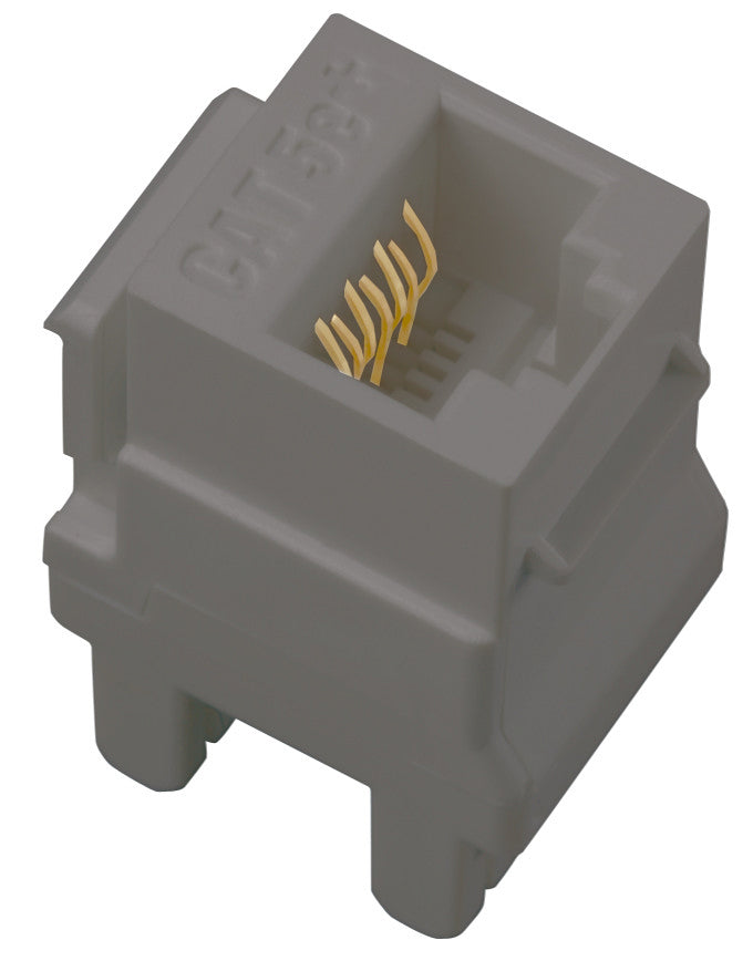adorne AC5ERJ45M5 Cat 5E Rj45 Data/Phone Insert (5-Pack), Magnesium Main Image.jpg