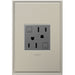 Legrand AGFTR2152M4 Adorne Duplex Self-Test GFCI Receptacles, Magnesium Alternate Image 2