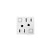 Legrand AGFTR2152W4 Adorne Duplex Self-Test GFCI Receptacles, White Alternate Image 1